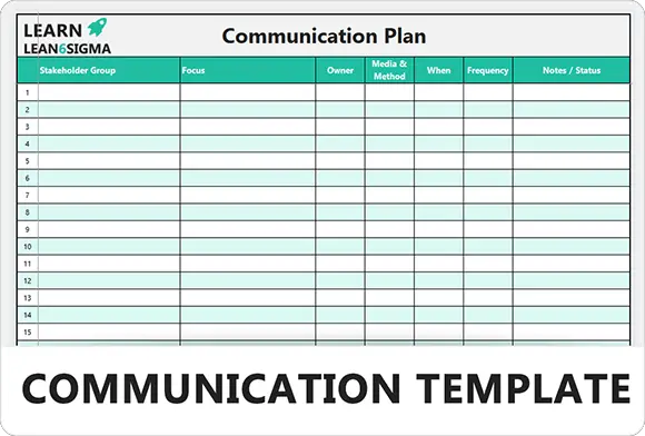 Communication Plan Template - Feature Image - Learnleansigma