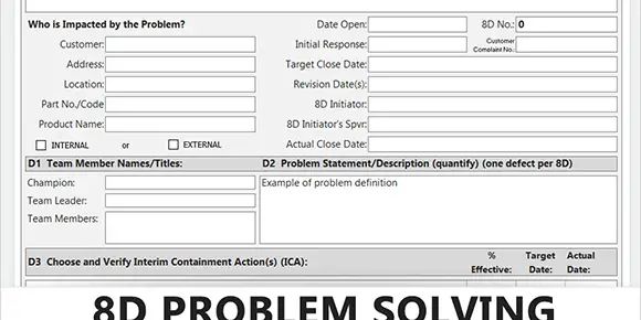 8D Problem Solving Template - Feature Image - Learnleansigma