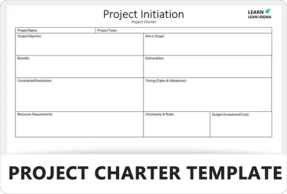 Project Charter power point Template - Feature Image - Learnleansigma
