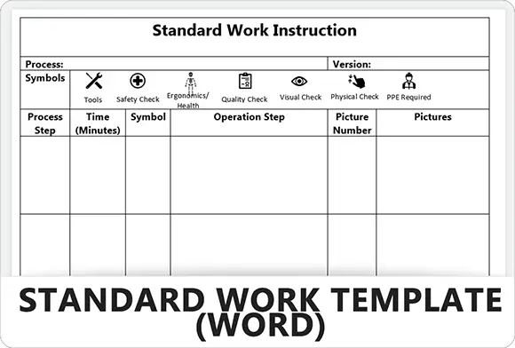 Standard Work Instructions word Template - Feature Image - Learnleansigma