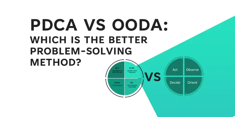 PDCA vs OODA - Which is better for problem solving - Feature Image - Learnleansigma