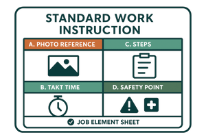 Standard work instruction template